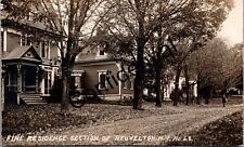 Real Photo 1913 View Of Fine Residences At Heuvelton Oswegatchie NY RP RPPC K379 picture