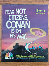 1996 Conan Obrien Late Night VTG Vintage Print Ad Advertisement picture