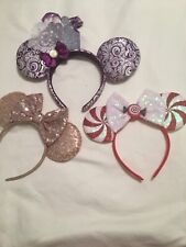 Disney Parks Ears Minnie Ears  Lot Of THREE EUC ❤️ picture
