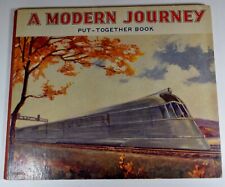  Toy Cut Out Children's Book Airplanes Trains Cars Lithographed  Art Deco 1934 picture