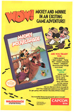 1989 Disney Mickey Mouse & Minnie Mouse in Nintendo Mickey Mousecapade Game Ad picture