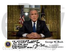 PERSONALIZED President George W. Bush autographed 11x8.5 portrait photo REPRINT picture