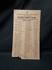 1913 Moore's Variety General Store Alstead New Hampshire Poster Hardstock Adv. picture