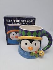 Penguin Christmas Ceramic Coffee Mug Susan Winget 