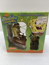 2003 Viacom Spongebob Squarepants Nickelodeon Two Piece Holiday Ornament Set picture