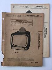 Vintage 1953 Zenith TV Models Photofact Folder. G picture