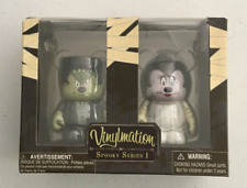 Disney Vinylmation Spooky Series 1 Frankenstein Mickey & Minnie Mouse picture
