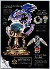 Noble Collection The Dragon Fire Incense Burner Dec, 1999 Full Page Print Ad picture