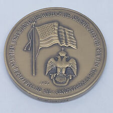 1985 Supreme Council 33 Scottish Rite Freemasonry Masonic Medallion NIB RARE picture