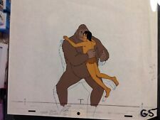 Vintage Tarzan animation cel MAIN TITLE  background Production art 1970's 16 picture