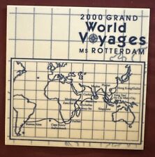 Vintage Royal Goedewaagen Rotterdam World Voyage 2000 Blue Delft Ceramic Tile picture