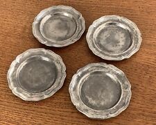 QTY(4) Colonial Casting Company Pewter Coasters 3.5