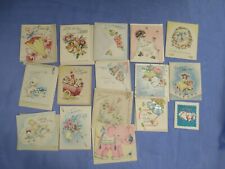 Vintage 16 Gift Cards-Wedding-Shower-Baby to Be Assortment Unused picture