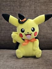 Tomy Pokemon Pikachu Witch W/ Hat & Cape Plush Toy EUC FAST SHIPPING  picture