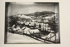 Antique 4 x 5 Glass Negative - Old Mining Town picture