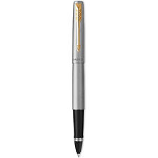 Parker Jotter Stainless Steel with Gold Trim Rollerball Pen with Black Ink picture