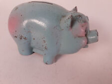 Vintage 1950s-60s Piggy Bank, Cambria Savings Ass. Cast Metal, Johnsons town, Pa picture