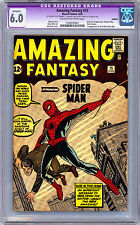 AMAZING FANTASY #15 CGC 6.0 *SIGNED BY STAN LEE* VERY FIRST SPIDER-MAN APP 1962 picture