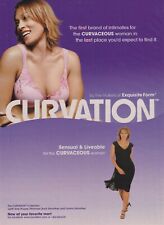 Exquisite Form Curvation Bras Vintage 2003 PRINT AD Page Sexy Curvy Woman picture
