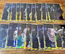 2018 Topps Finest Droids Vehicles Insert GOLD REFRACTOR Complete Set #/50 #DV picture
