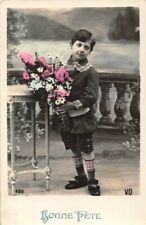 CPA - PORTRAIT - Young Child Holding Flowers picture