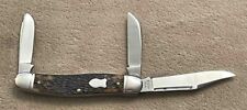 Vintage 1978 Western USA 742 Large 3 Blade Stockman Knife Very Nice picture
