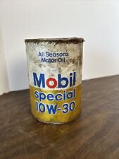 Vintage Empty Quart Oil Can Mobil Special 10W-30 picture