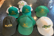 VTG John Deere Mesh Snapback & Strapback Trucker hats lot of 7 Read picture