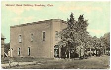 1914 Strasburg Ohio Postcard Citizens' Bank Building Dundee Ohio Cleveland  picture