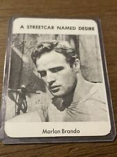 Vintage 1974 Movie Stars 🎥  Card Game Marlon Brando Playing Card RARE CARD picture