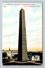 Charlestown MA-Massachusetts, Bunker Hill Monument, Antique, Vintage Postcard picture