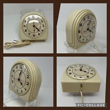 Telechron Vintage Art Deco DEcore Wall Clock Beautiful Design Tested Works picture