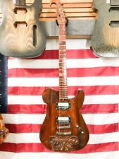 Hand carved 6-string electric guitar, right-handed, solid wood picture