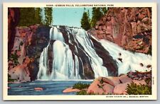 Gibbon Falls Yellowstone National Park Vintage Postcard (Clean and Unposted) picture