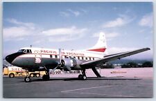 Airplane Postcard Pacific Air Freighter Airlines Martin 404 EI15 picture