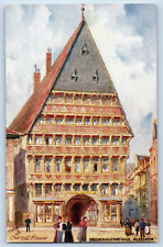Hildesheim Germany Postcard Bone Cutter's Office House 1908 Oilette Tuck Art picture
