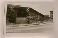Vintage Contoocook New Hampshire Covered Railroad Bridge RPPC Postcard picture