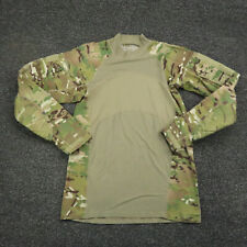 Massif Army Combat FR Shirt Adult Medium Woodland Camouflage Zip Arm Pockets picture