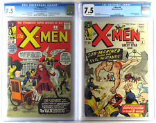 X-Men #2 and #6 1963/64⭐CGC 7.5 OW/WP⭐1st Vanisher⭐2nd X-Men⭐Stan Lee⭐Free S&H⭐ picture