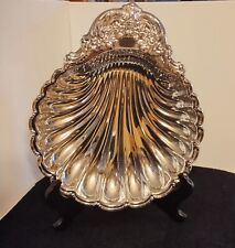 Large Vintage Oneida Silverplate Shell Shaped Bowl/Platter 11