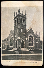 Vintage Postcard 1909 St. Paul's United Brethern Church, Mountville, PA. picture