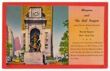 Manhattaan, New York City c1940's Minerva and The Bell Ringers Memorial Statue picture