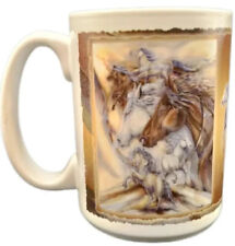Coffee Mug Wild Stallion Horse “Ride the Wind” Philly Coffee Tea Mare Mustang ￼ picture