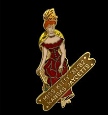 Vintage Jaycees Pin KANSAS  JAYCETTS   Miss. Kitty 1.75 inches picture