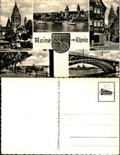 Mainz am Rhein Germany Blick zum Dom Rheinbrucke Rheinufer Der Dom postcard picture