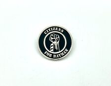 VERY RARE Citizens For Batman Collectible Pin - Black Enamel Silver Tone Backing picture