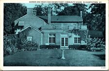 Vtg 1920's Garden Brown Pusey Community House Elizabethtown Kentucky KY Postcard picture