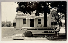 RPPC Hoover Birthplace, West Branch, Iowa IA Vintage Postcard picture