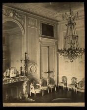 1870s Albumen Print Chateau Versailles, Petite Trianon Grand Salon, L.P., Louis picture