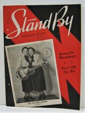1937 Stand By Magazine De Zurik Sisters Cover WLS Radio Prairie Farmer Chicago picture